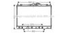 AVA QUALITY COOLING MT2200 Radiator, engine cooling